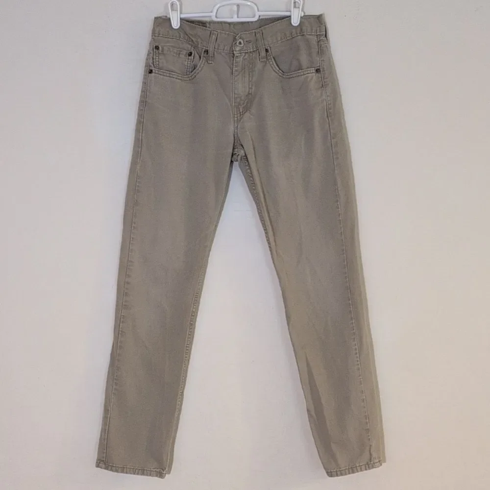 Levi's 511 Men's Classic Tan Khaki Denim Jeans - Size 31x32
